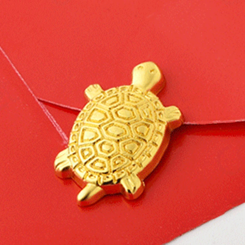 Счастливая подвеска имитация черепахи сплав золото здоровье фотография