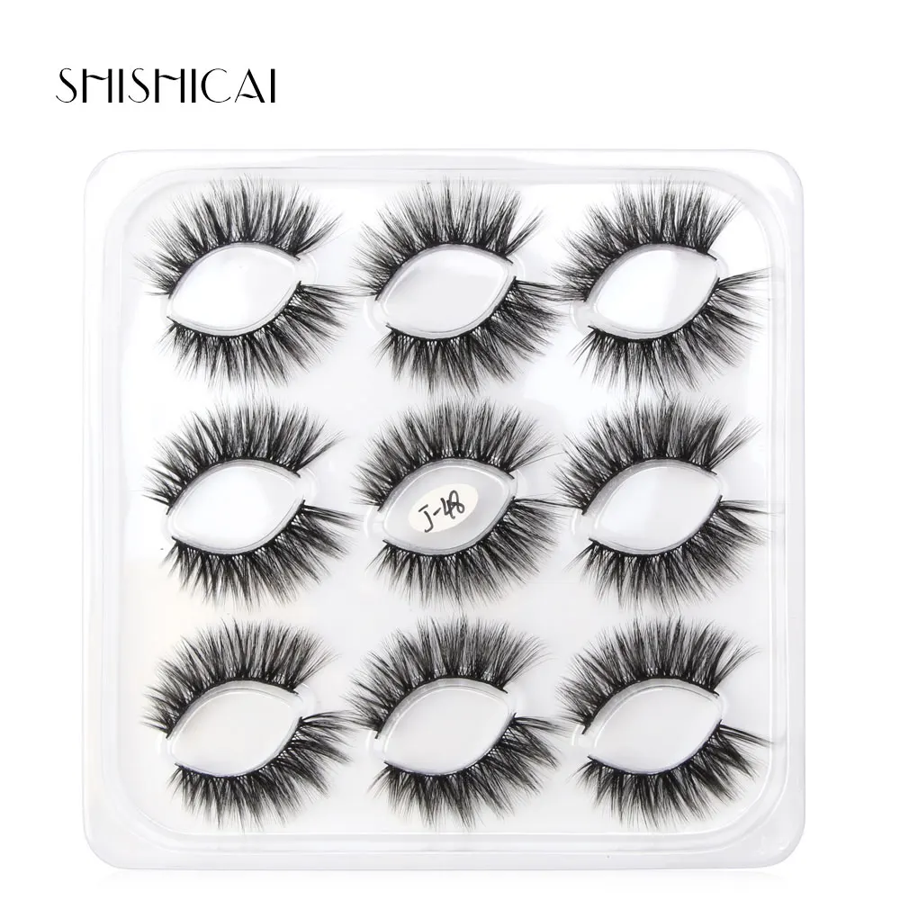 9 пар 3D норковые ресницы длинные натуральные накладные наращивание ресниц