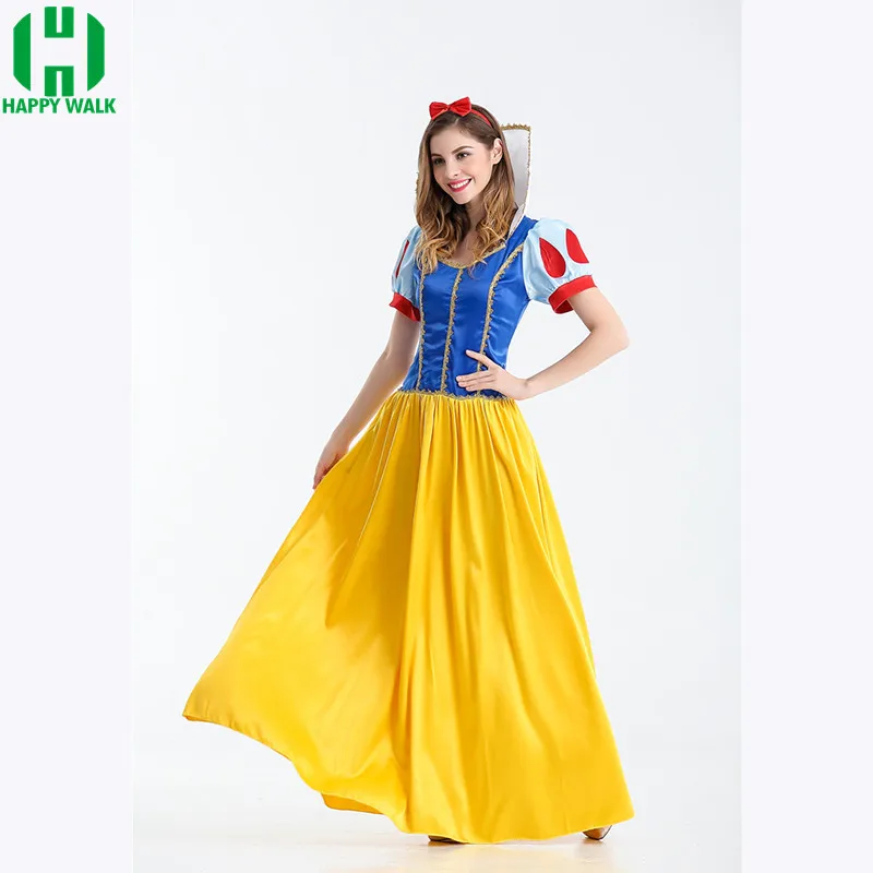 New Long dress Queen Costume For Women Fairy Cartoon Tale Princess Dress Halloween Cosplay costume Female Adult |