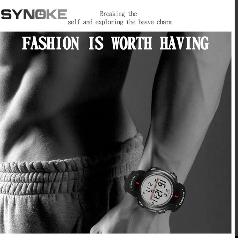 

Watches Men 30M Waterproof Electronic LED Digital Outdoor Mens Sports Wrist Watches Stopwatch Relojes Hombre