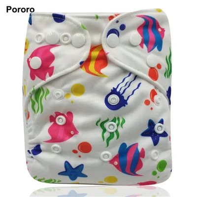 Pororo брендовые 1 шт. водонепроницаемые детские подгузники с цифровой печатью одного размера, многоразовые детские подгузники по оптовой цене - Цвет: D27