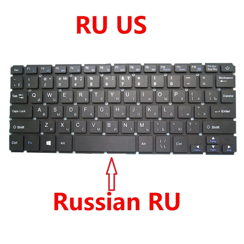 

Laptop Keyboard For Packard Bell CloudBook N11200 N11200MB N11300 N1160C English US Russian RU NO Frame
