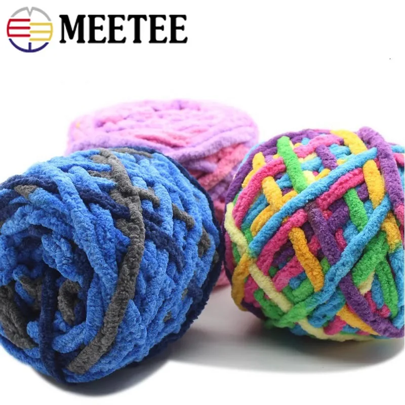 Meetee 6 мм однонитевая шерстяная пряжа нить для рукоделия Тканое одеяло шапка шарф