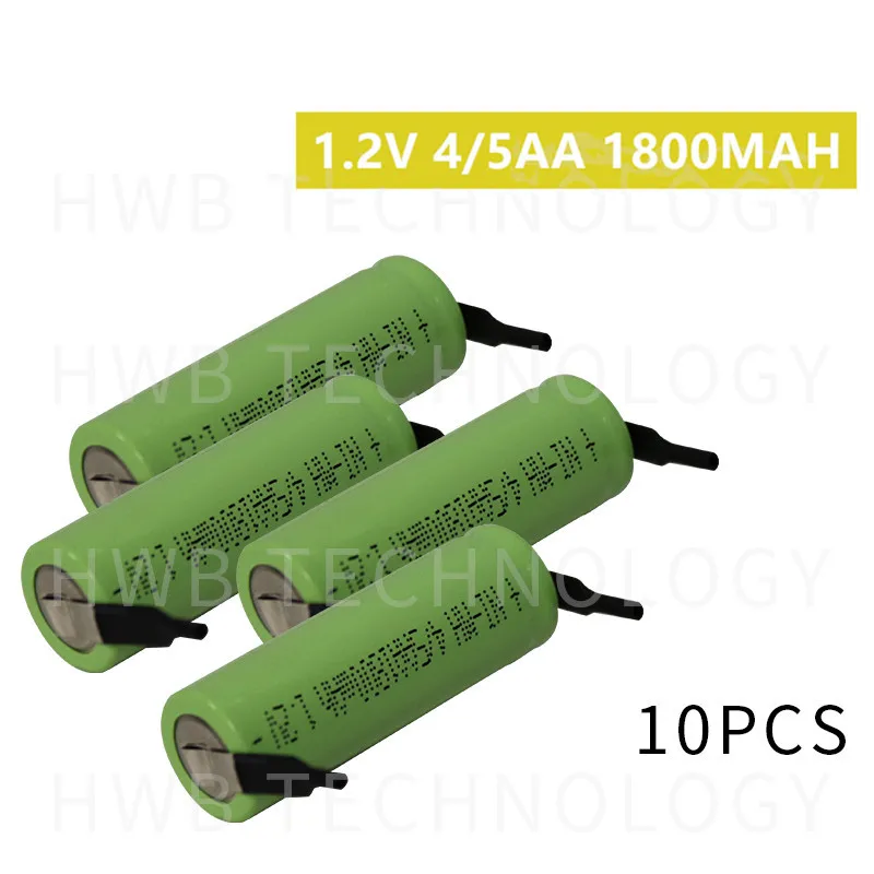 10 шт./лот KX Оригинальный Новый 1 2 в 4/5AA 1800 мАч Ni-Mh 4/5 AA Ni Mh перезаряжаемая батарея с