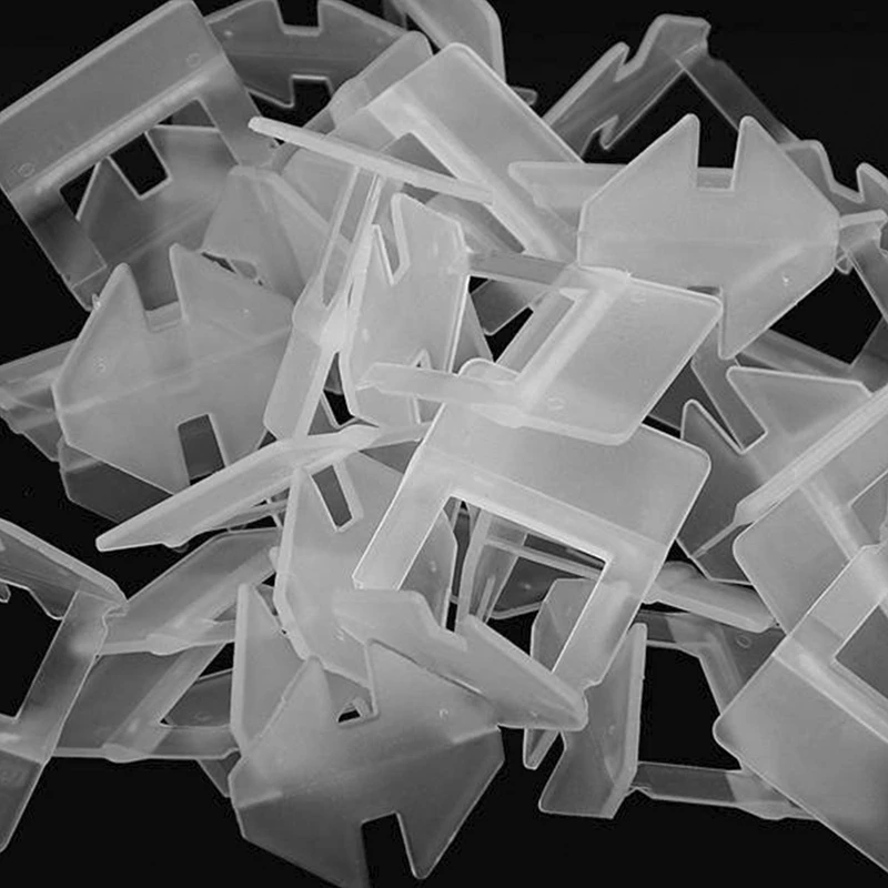 

300Pcs Plastic Ceramic Tile Leveling System 200 Clips+100 Wedges Tiling Flooring Tools Wedges Clips 1mm