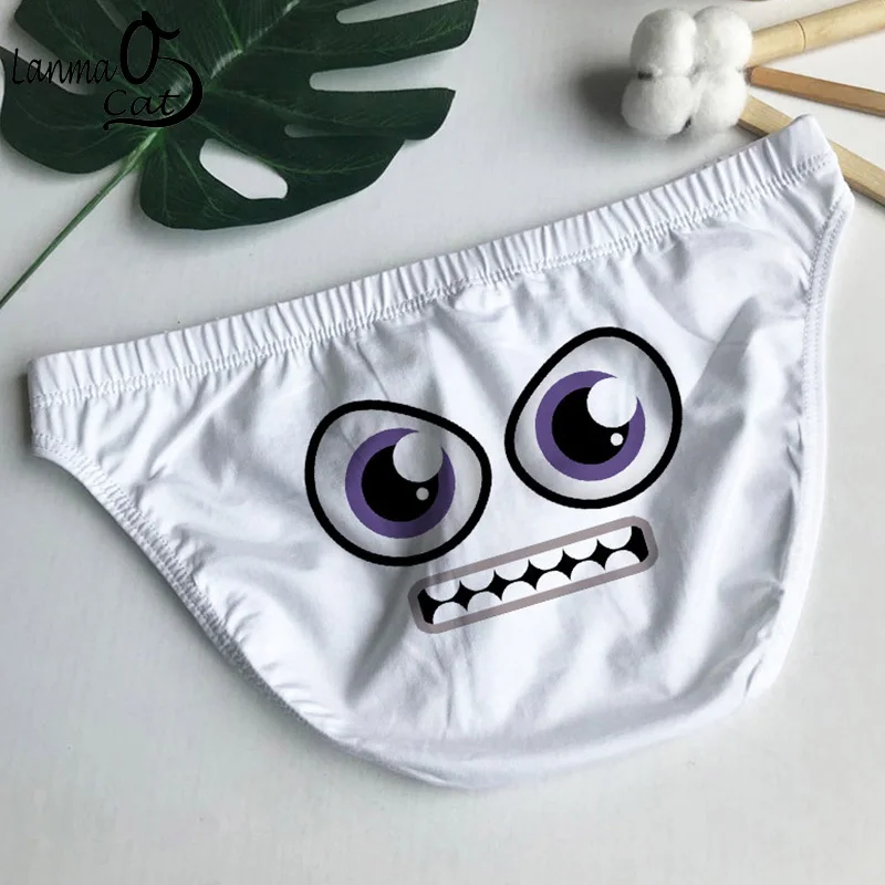 

Low Waist Men Cotton Boxer Briefs Cute Cartoon Letter Man Sexy Cotton Briefs Underwear Breathable Inner Boxer Briefs Underpants
