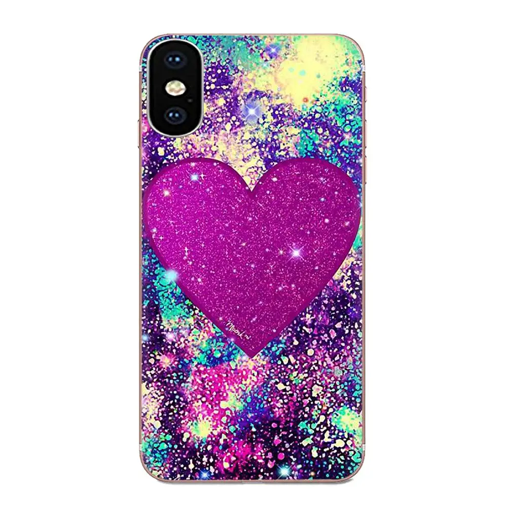 С блестками в форме сердца Форма роспись модные чехлы для Huawei Honor 4C 5A 5C 5X6 6A 6X7 7A 7C 7X8 8C 8S 9 10 10i 20 20i Lite рro - Цвет: as picture