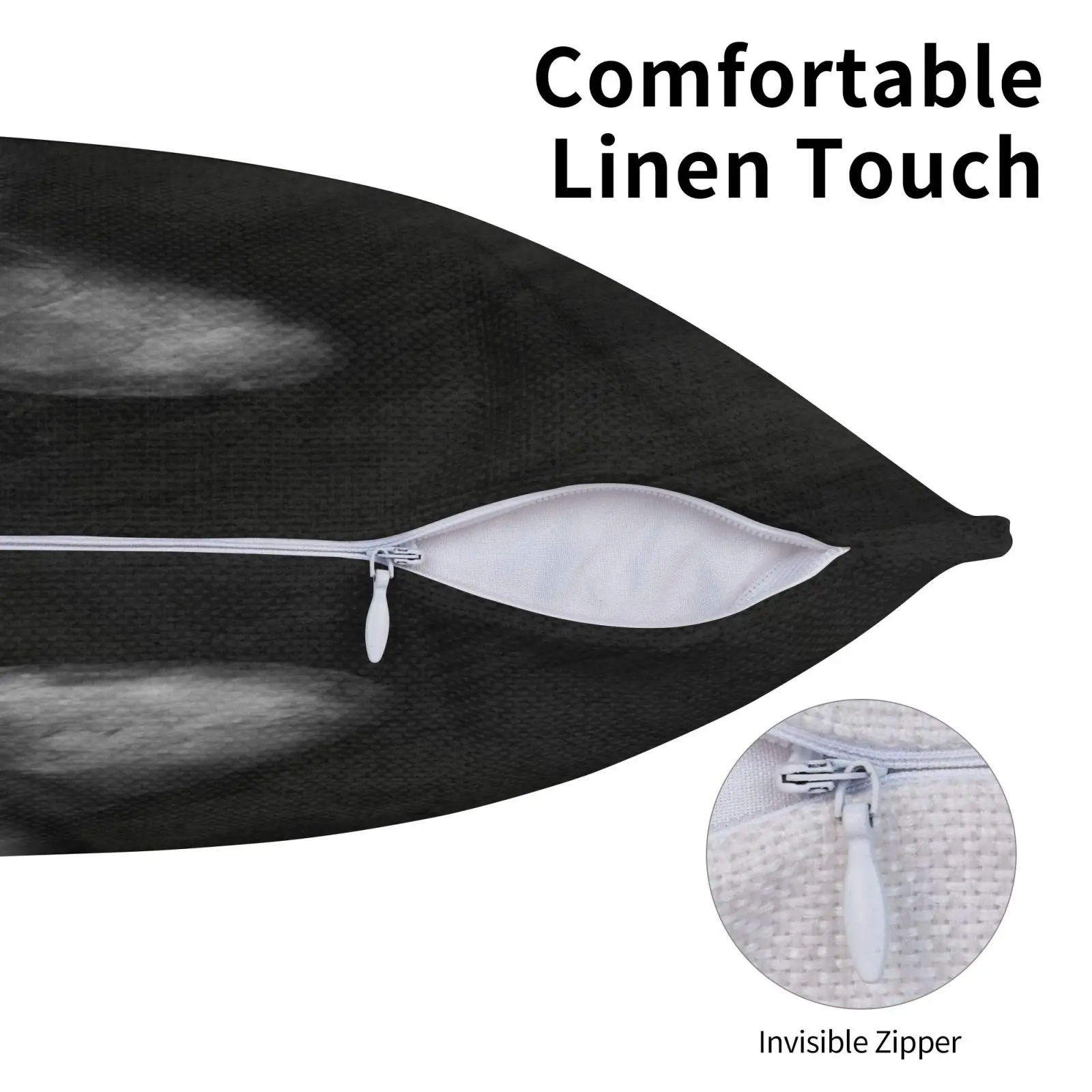 Наволочка для подушки в виде колбасы с надписью хлопковая льняная плюшевая