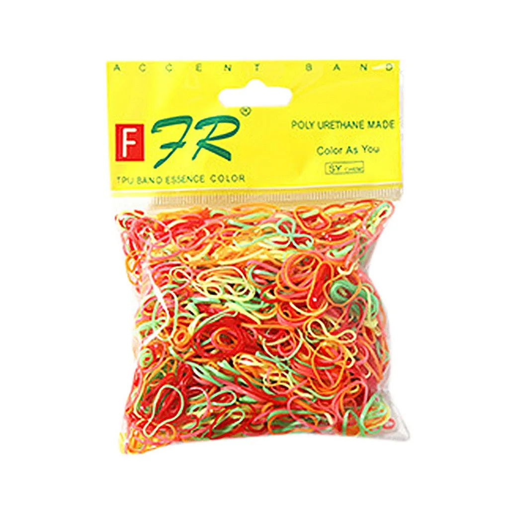 Милые красочные кольца для девочек одноразовая эластичная резинка волос