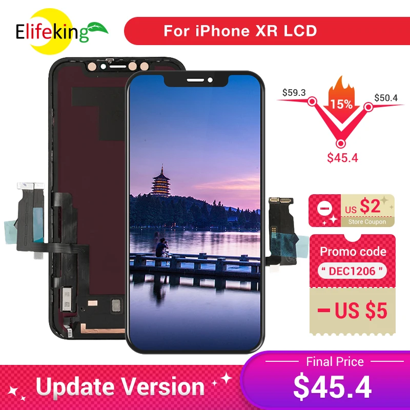 ЖК-дисплей для iphone XR с дигитайзером в сборе Замена экрана