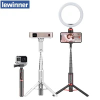 lewinner new 3 in 1 wireless bluetooth selfie stick aluminum handheld monopod mini tripod with shutter remote for ios android