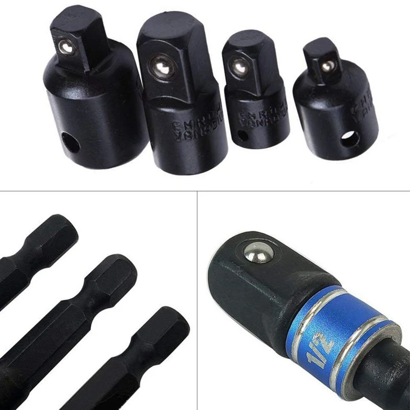 

7pcs Alloy Ratchet Converter Adapter Reducer Sockets Extension Rod Set Repair