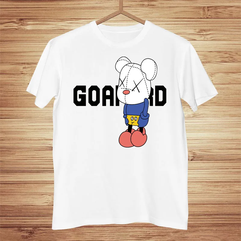 

Футболка мужская с круглым вырезом, модная повседневная тенниска с короткими рукавами и принтом животных, уличная одежда, лето