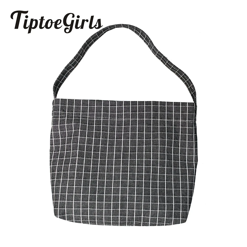 Tiptoegirls модная длинная сумка на ремне клетчатая Дамская Холщовая Сумка новый
