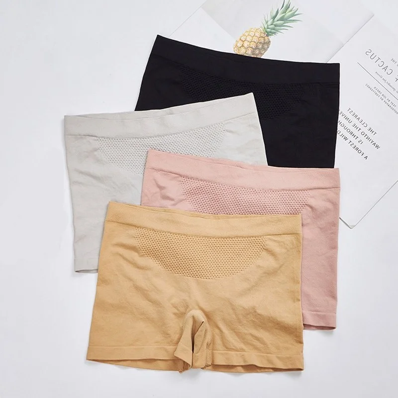 Трусы-боксеры женские бесшовные эластичные средней длины | Женская одежда