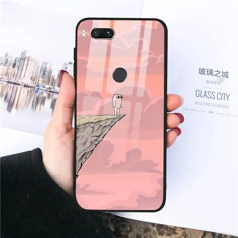 

Pink big eyes Ketnipz Hard Phone Case Tempered glass For xiaomi 6 8 lite se MIX2 2S Redmi 4X 5 6 6a note 4 5 6 7