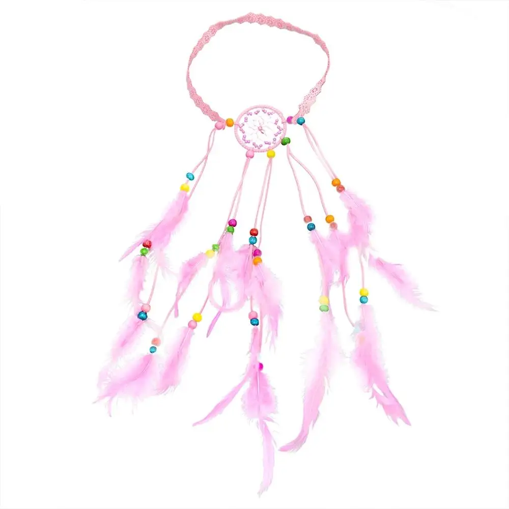 Афганский винтажный ободок для волос взрослых с листьями вязаный ремень