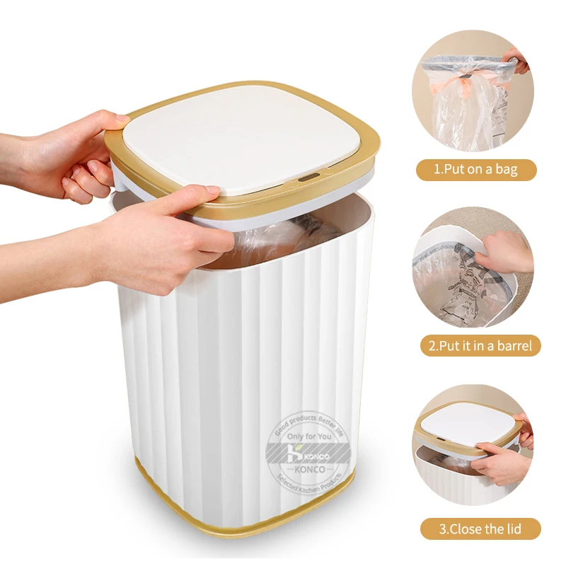 Konco Смарт мусорный бак Автоматический Бесконтактный инфракрасный датчик