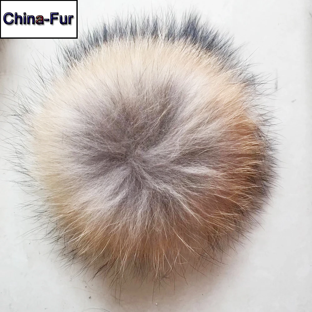 2020 горячая Распродажа 3 размера помпоны из натурального меха енота 100%