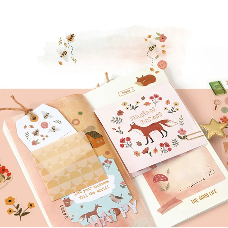 Альбом для стикеров ручной работы 118 шт. набор фона украшение основной материал