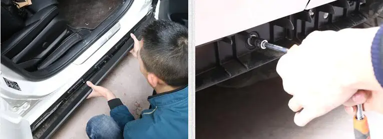 Для автомобильных ходовых досок Авто боковой шаг бар педали Nerf баров для Nissan X-Trail