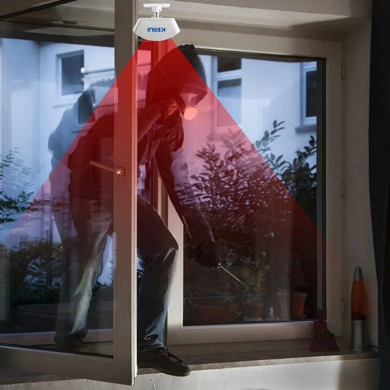 

Wireless Curtain Infrared Detector Window PIR Motion Sensor 433MHz Wireless For GSM PSTN Home Security Alarm System