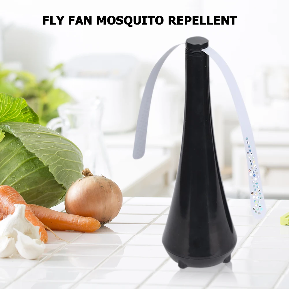 

Portable Mini Desk Fly Fan Automatic Electronic Mosquito Bugs Repellent Outdoor Food Protector Pest Control Blade Insect Reject