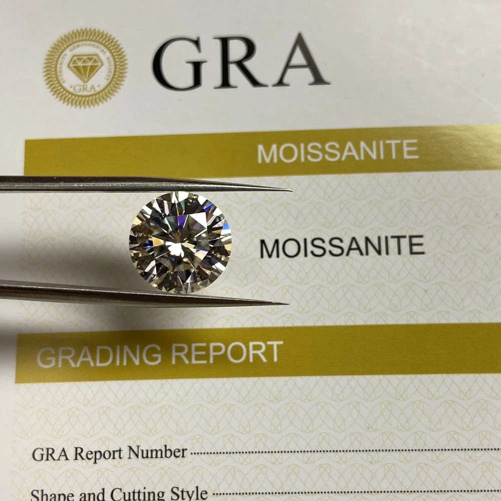Lab Creat Loose Moissanite 4 мм до 14 EF цвет отличная четкость резки VVS1 Камень Модные серьги