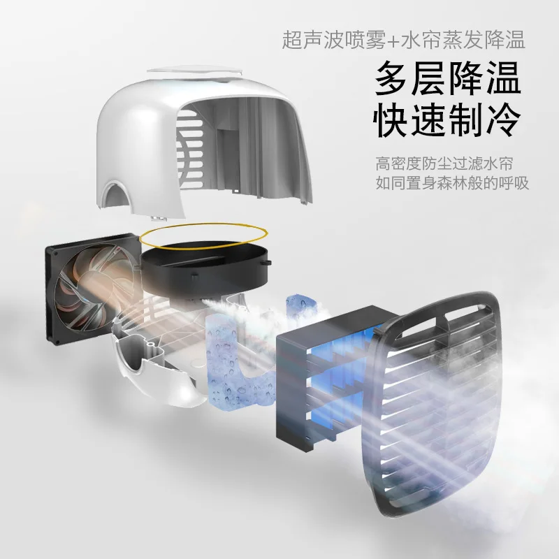 

The new air cooler can add ice water usb small portable air cooler home desktop mini air conditioner