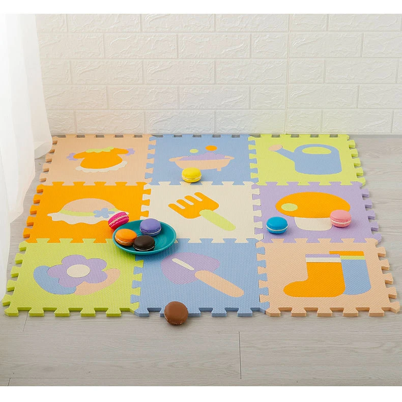 9 шт. детские коврики EVA пазл маты алфавиты Животные головоломки Плитки