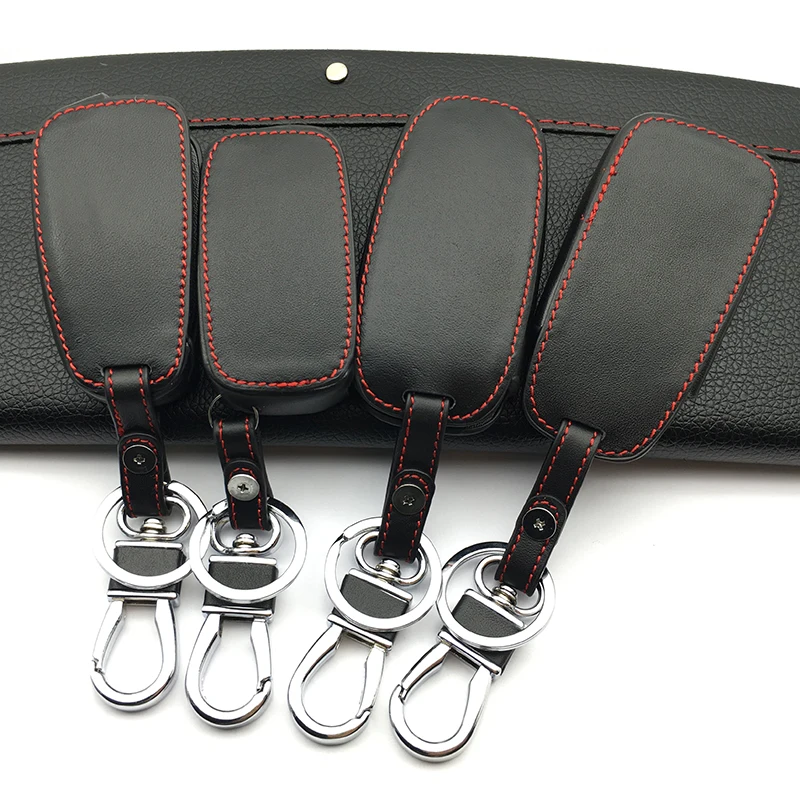 

Hot sale super quality 100% Leather Key Cover Case for Audi Q3 Q5 Sline A3 A5 A6 C5 A4 B6 B7 B8 TT 80 S6 C6 Auto Accessories