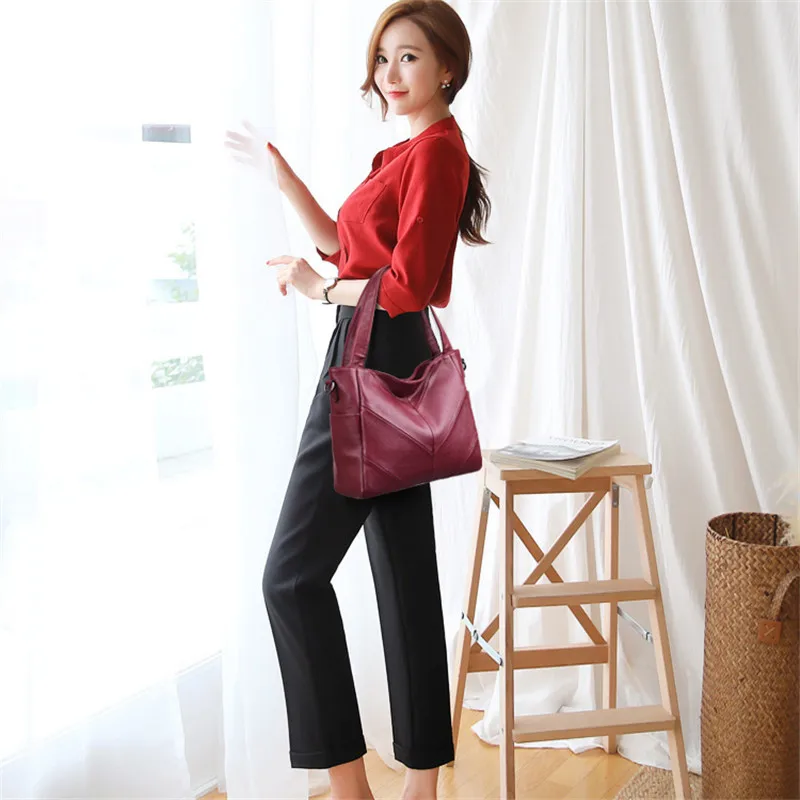 Женская сумка кожаные женские сумки на плечо 2 комплекта мессенджеры от