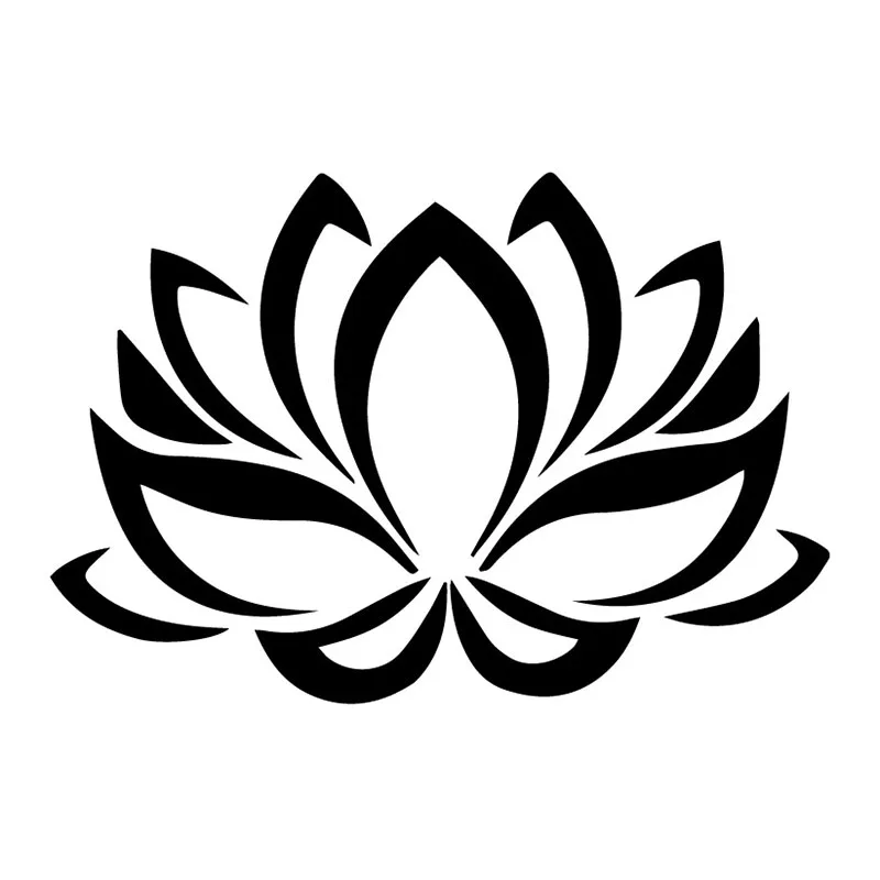 

Цветок лотоса, модное украшение на окно и стекло, автомобильные наклейки, наклейки, автозапчасти 16,7x11,4 см