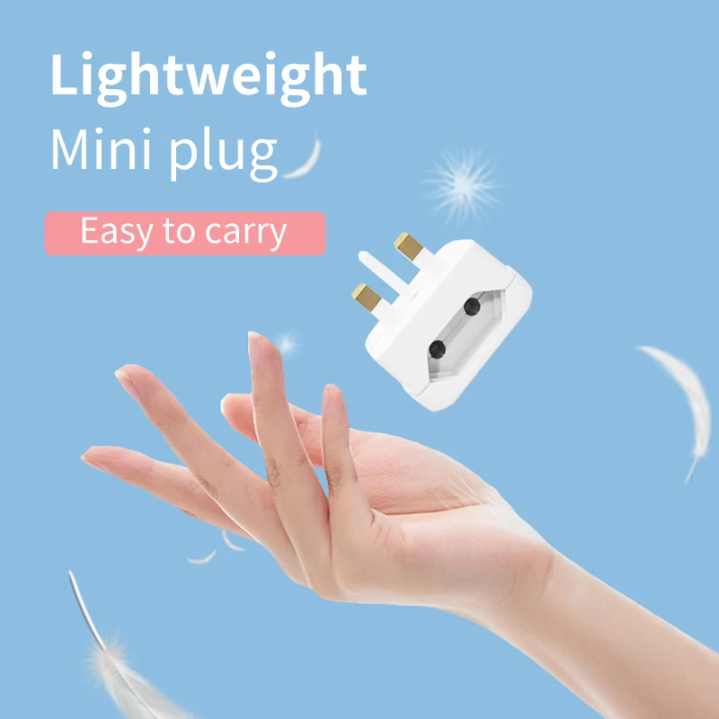 EU Euro European To UK Adaptor Portable Outdoors Travel Wall Adapter Converter Socket Pakistan Malaysia Maldives Power Plug | Электроника