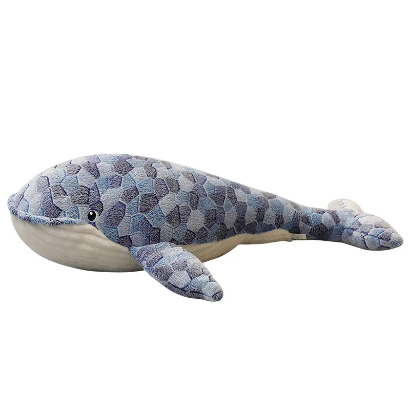 

Giant Size Whale Plush Toy Blue Sea Animals Stuffed Animal Toy Huggable Shark Soft Pillow Kids Gift Kawaii Plush Toys Blue Whale
