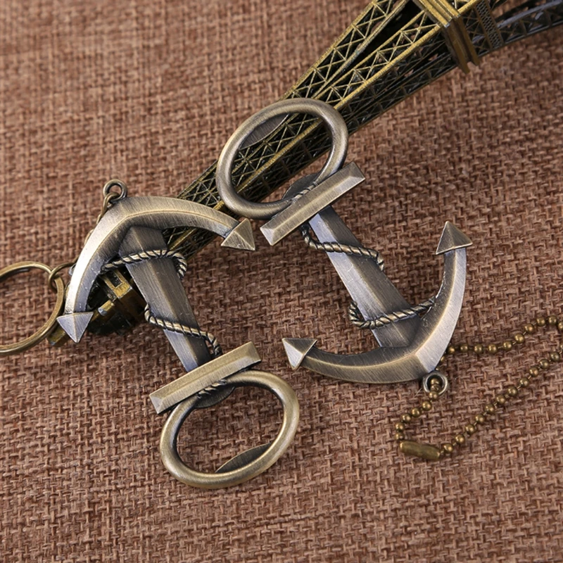 

Retro Anchor key ring Beer Bottle Opener Keychain opener For Wedding Party favor Accessory 100pcs/lot