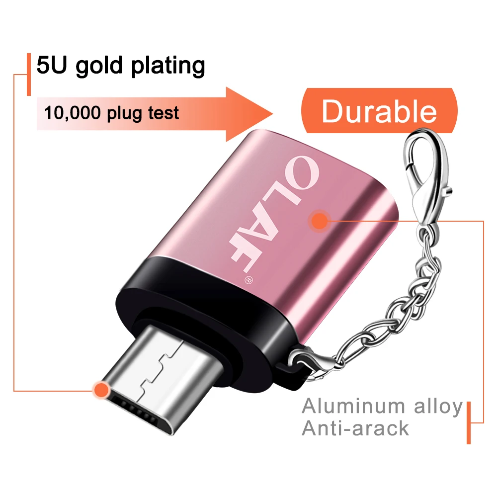 Олаф 5V микро USB кабель-адаптер MicroUSB OTG для Xiaomi Redmi samsung huawei Android зарядки конвертер Портативный Кабельный разъем