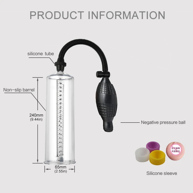 Насос для пениса вакуумный увеличитель расширитель ручной работы мужской