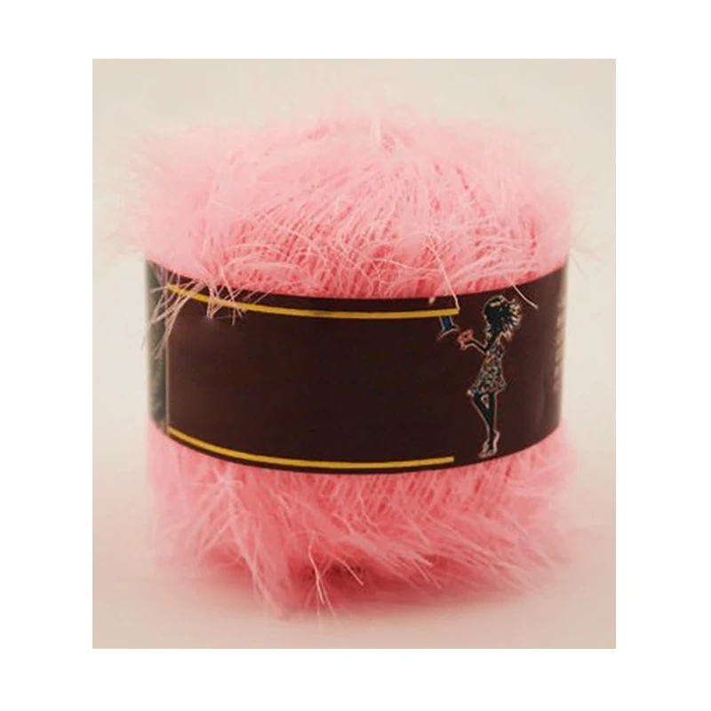 Длинная шерстяная норковая Коралловая толстая пряжа для вязания 50 г крючком