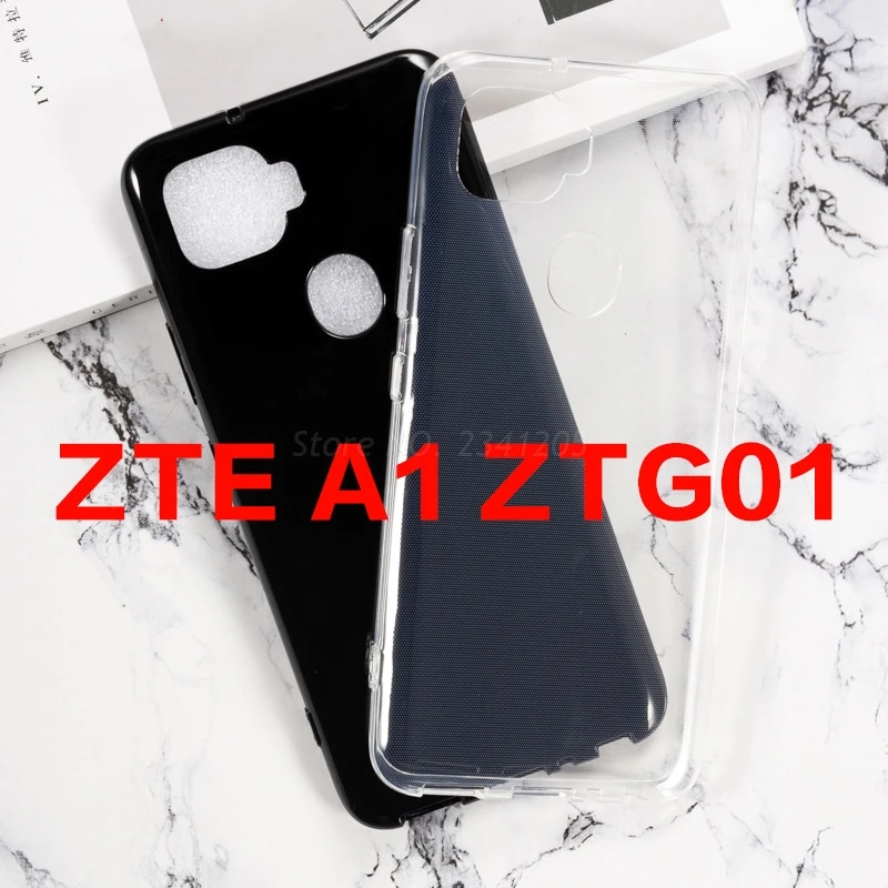 Мягкий силиконовый чехол для ZTE A1 ZTG01 прозрачная защитная задняя крышка с
