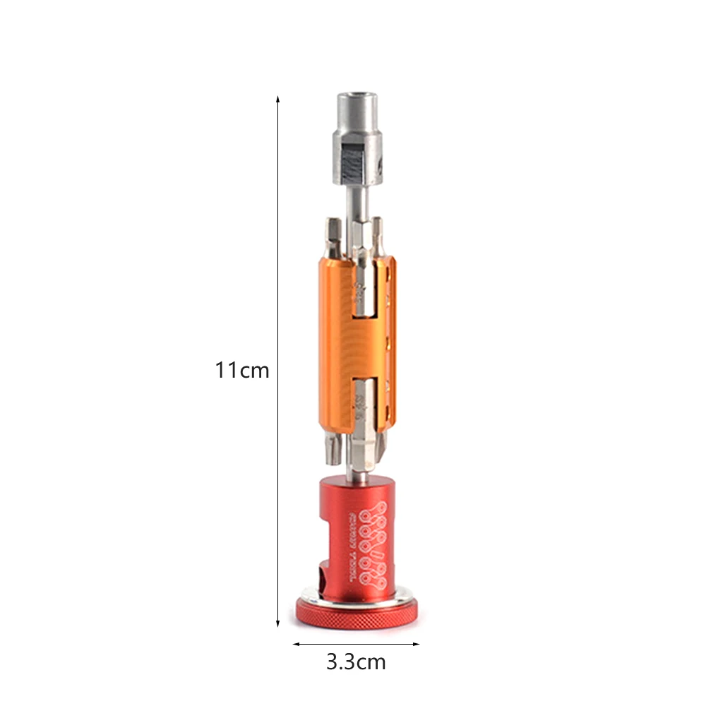 

SRWRN Bicycle Invisible Chain Cutter Repair Tool Multi Portable Kit Hexagon Screwdriver Crank T25 Wrench Chain Rivet