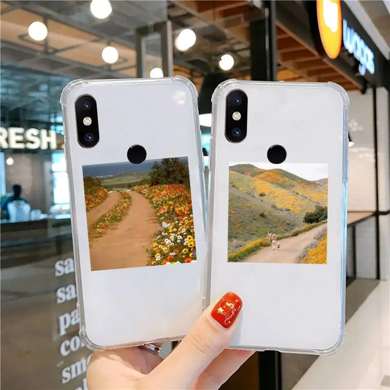 

Cottagecore Style Phone Case Transparent For Xiaomi CC 9 11 MAX3 Mix3 MIX2 6X 8 5x 10S 11 10 X SE lite Pro