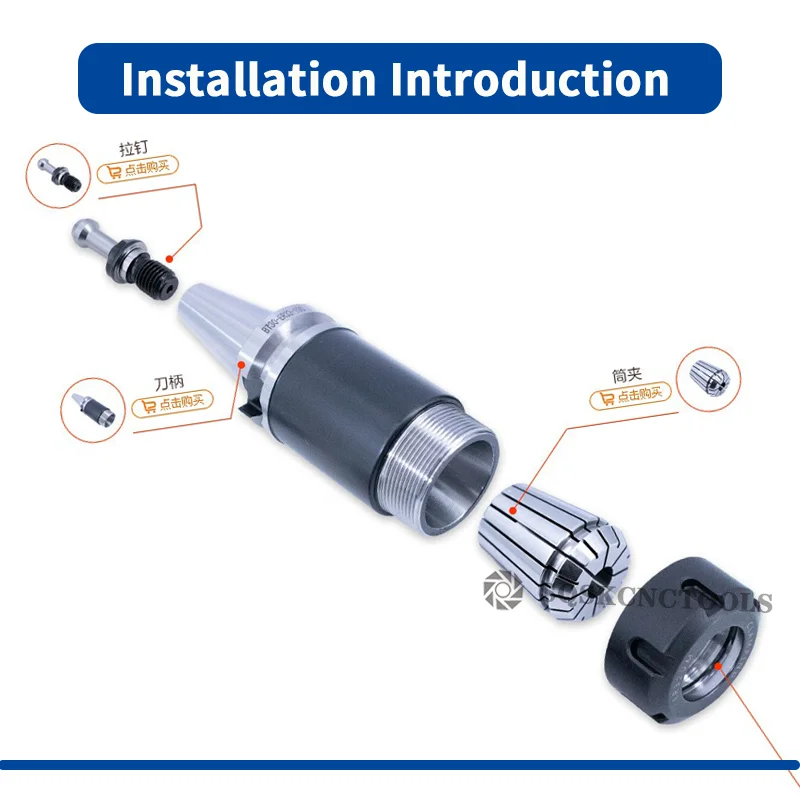 Цанговый патрон ER ER11 ER16 ER20 ER25 ER32 ER40 держатель фрезерного инструмента с ЧПУ для