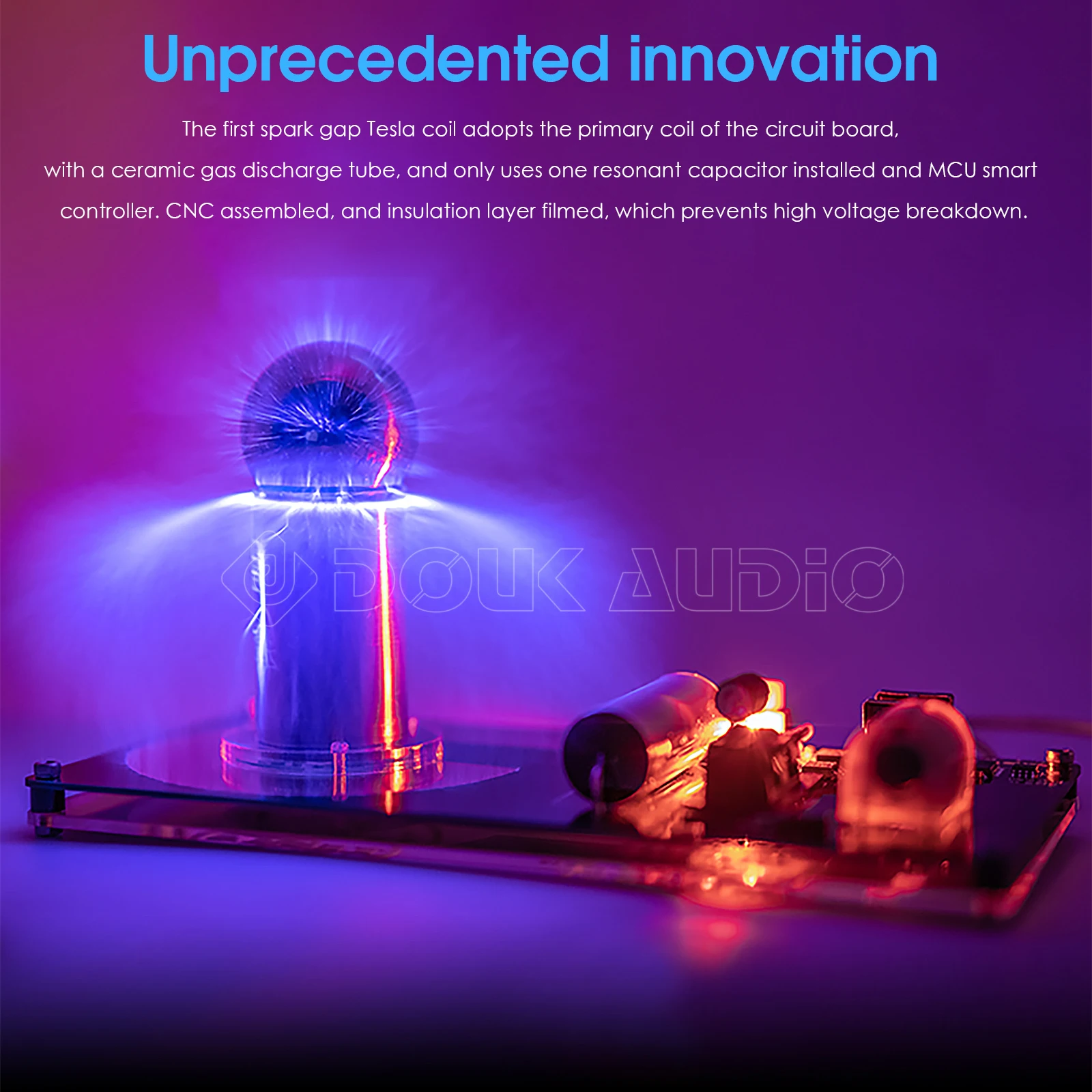 Вспышка для наушников Douk искровая катушка Тесла сенсорная искусственный