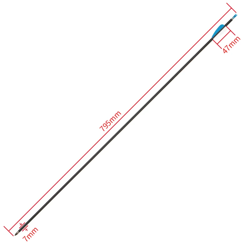 

Carbon Arrows for Archery Bow OD 6mm Hunting Arrows Outdoor Shooting Sports practice Arrows