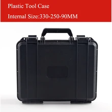 330 x250x90mm ABS Tool case toolbox Impact resistant sealed safety case equipment camera case  free shipping