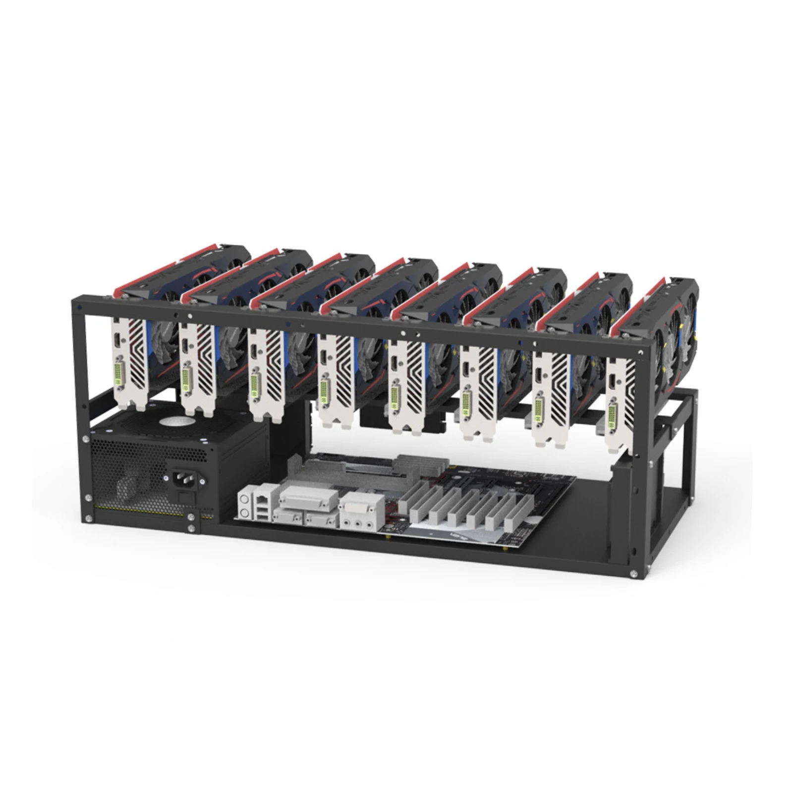 

6/8 GPU Mining Rig Open Air Computer Frame Case Crypto Coin ETH BTC For Ethereum Ethernet Graphics Card Fixed Rack