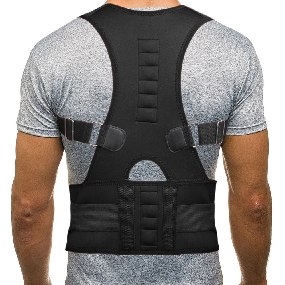 Корректор осанки для мужчин и женщин тренажер спины регулируемая осанка