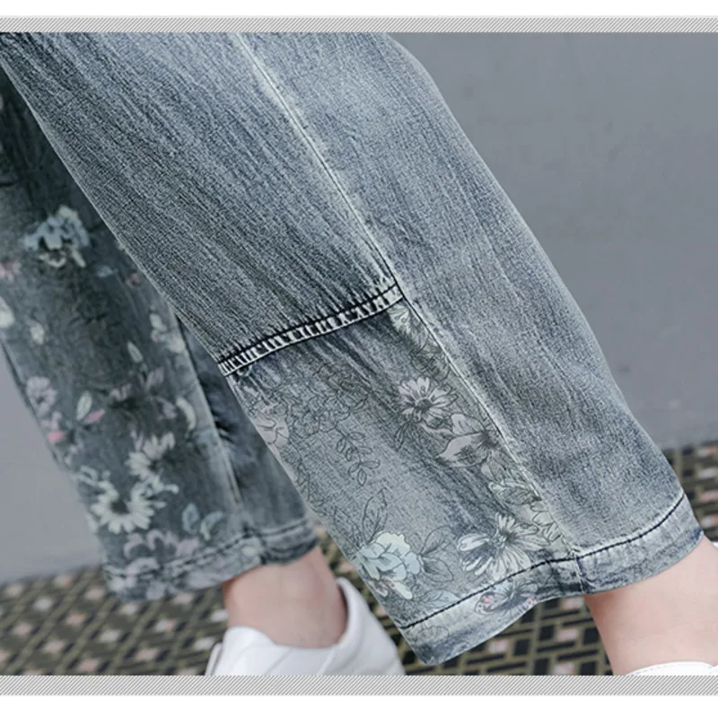 

2021 summer women's jeans suit retro skirt casual tweed suit large size cover meat denim skirt print all-match suit women