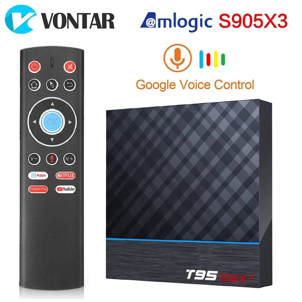 T95 MAX Plus Amlogic S905X3 Android 9.0 TV Box 4GB 64GB Dual Wifi 8K 24fps Netflix Youtube Media Player 2GB 16GB 32G set top box |